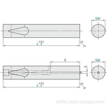 SKD11 / SKH51 Ball lock punch Heavy / Light load Blanks Typ